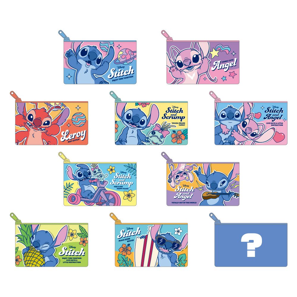 ディズニー シークレットフラットミニポーチ スティッチ (Disney Secret Flat Mini Pouch Stitch)