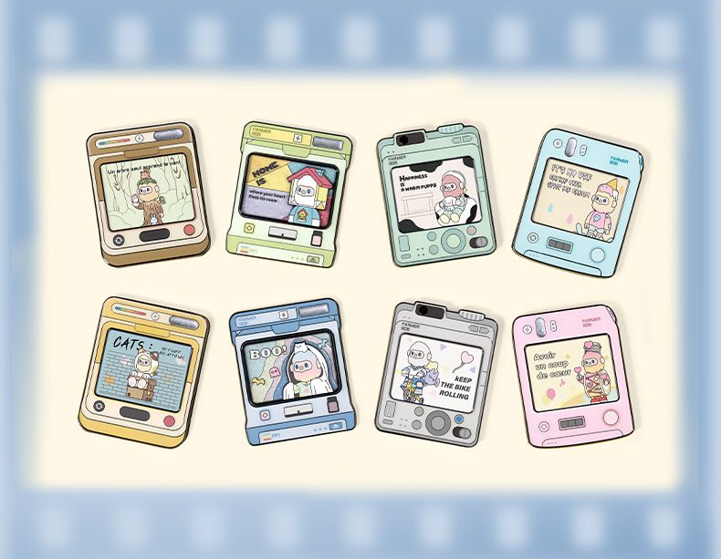 FINDING UNICORN FARMER BOB フラッシュバックシリーズ トレーディングピンバッジ (FINDING UNICORN FARMER BOB FLASH BACK SERIES PIN BADGE BLIND BOX)