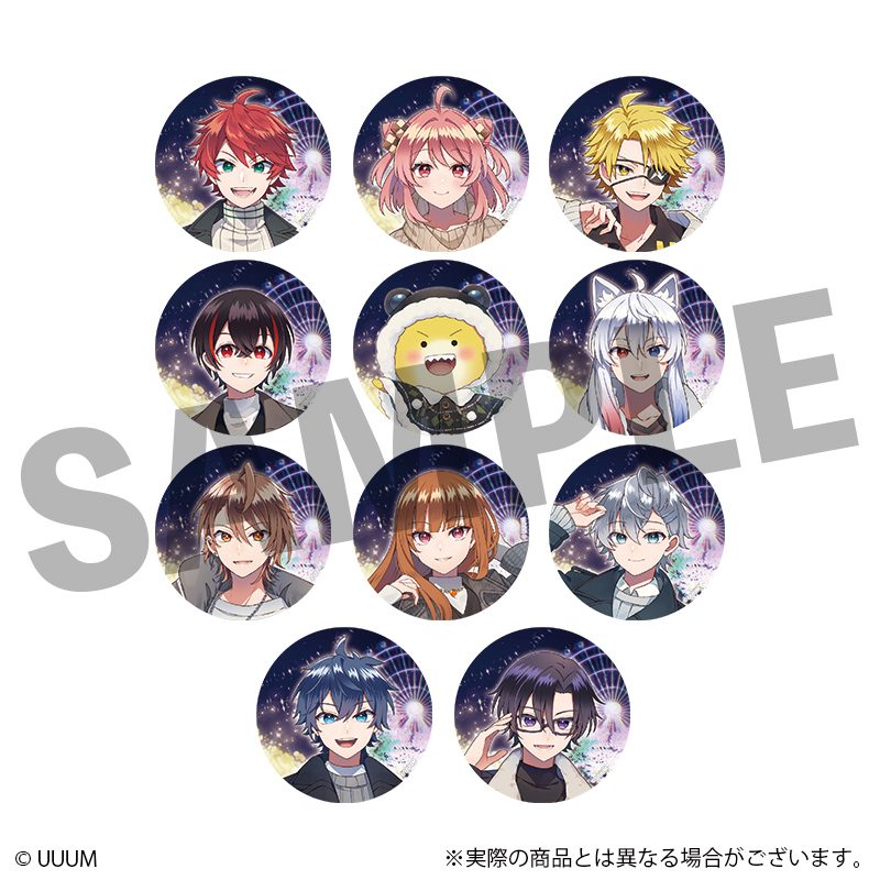 カラフルピーチ トレーディング缶バッジ (Colorful Peach Trading Can Badge)