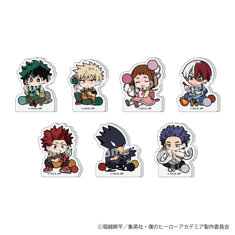 僕のヒーローアカデミア トレーディングミニアクリルブロック 編め!あみぐるみデフォルメ ("My Hero Academia" Trading Mini Acrylic Block Knit! Knitted Plush Deformed)