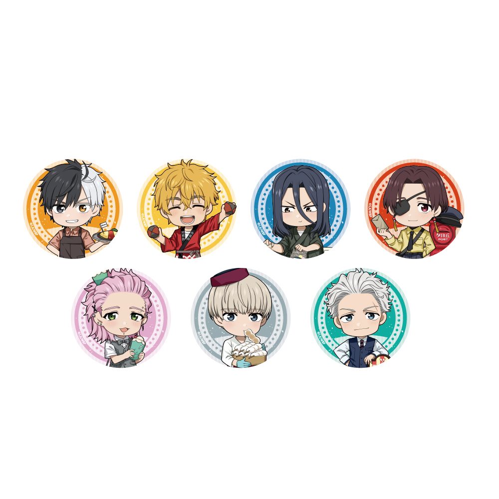 WIND BREAKER トレーディングミニキャラ缶バッジ ゆうえんちVer. ("Wind Breaker" Trading Mini Character Can Badge Amusement Park Ver.)