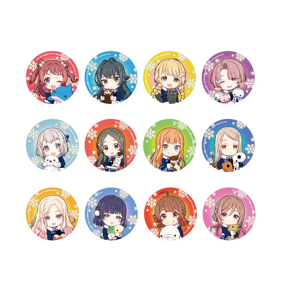 学園アイドルマスター ミニキャラ缶バッジ 初星パラダイスVer. ("Gakuen Idolmaster" Mini Character Can Badge Hatsuboshi Paradise Ver.)