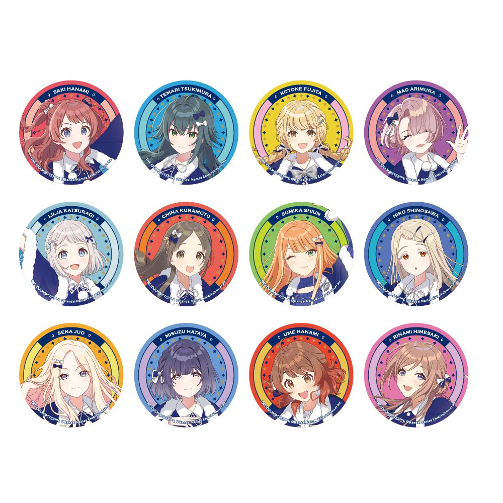学園アイドルマスター 描き下ろし缶バッジ 初星パラダイスVer. ("Gakuen Idolmaster" Original Illustration Can Badge Hatsuboshi Paradise Ver.)