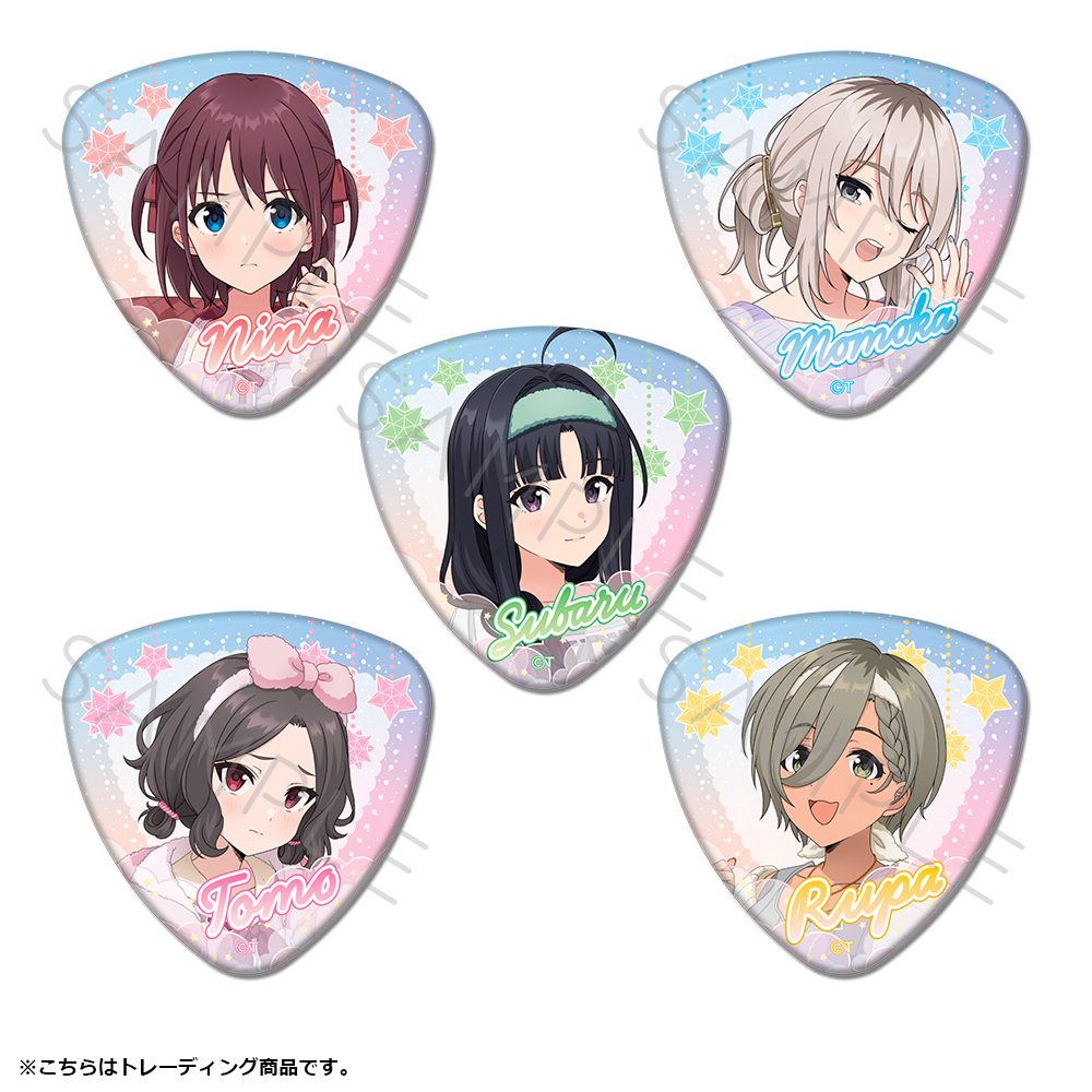 ガールズバンドクライ 第4弾 ピック型缶バッジ ("Girls Band Cry" Vol. 4 Pick Type Can Badge)