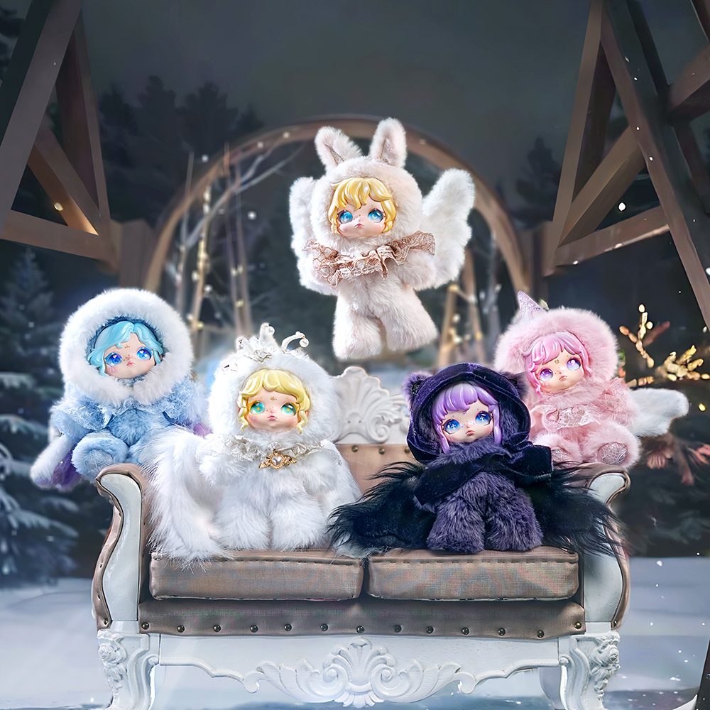Aria 雪跡のささやき ソフビ付きぬいぐるみ チャーム ブラインドボックス (Aria Snow Whisper Vinyl Plush Blind Box)