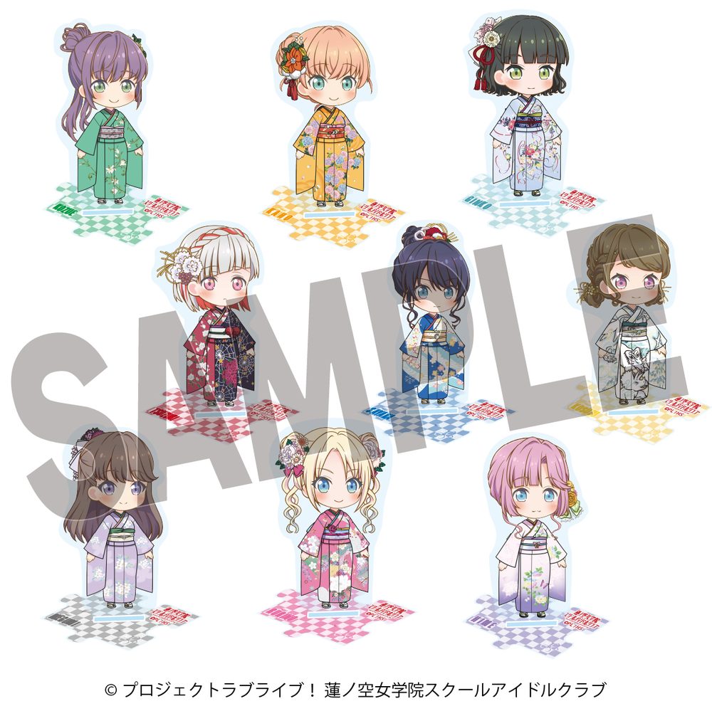 ラブライブ!蓮ノ空女学院スクールアイドルクラブ×加賀友禅こらぼ 第二弾 ミニキャラアクリルスタンド ("Love Live! Hasu no Sora Jogakuin School Idol Club" x Kaga Yuzen Collaboration Vol. 2 Mini Character Acrylic Stand)