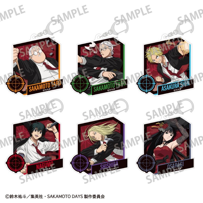 SAKAMOTO DAYS トレーディングアクリルキーホルダー 正装バトルアクション ("Sakamoto Days" Trading Acrylic Key Chain Dress Up Battle Action)