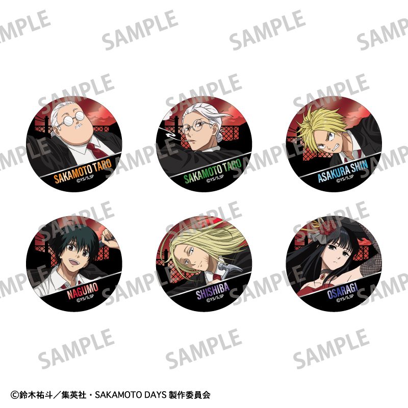 SAKAMOTO DAYS トレーディングメタル缶バッジ 正装バトルアクション ("Sakamoto Days" Trading Metal Can Badge Dress Up Battle Action)