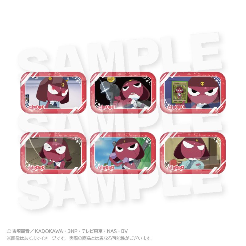 ケロロ軍曹 コレクションスクエア缶バッジ ギロロVer. ("Sgt. Frog" Collection Square Can Badge Giroro Ver.)