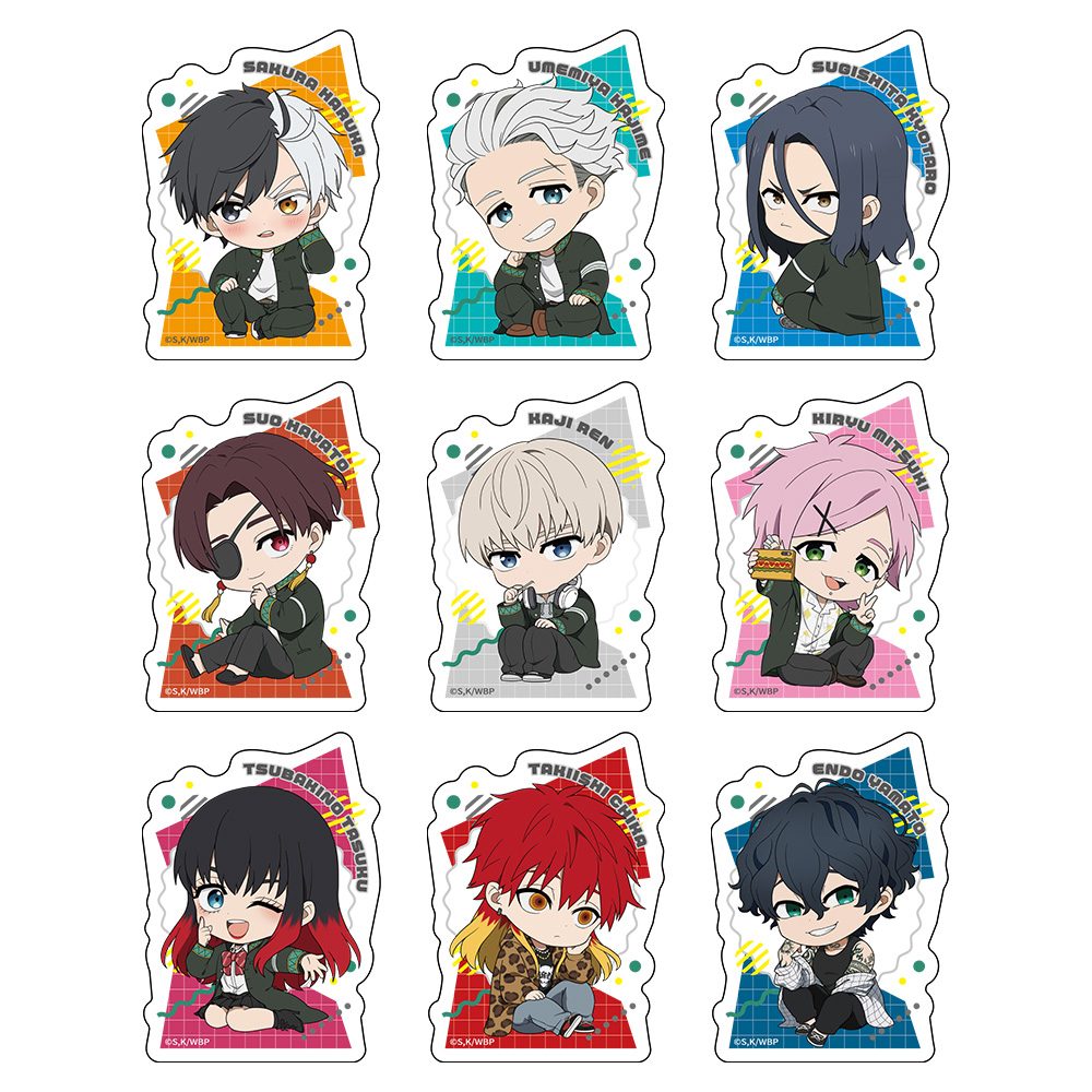 WIND BREAKER トレーディングダイカットステッカー ("Wind Breaker" Trading Die-cut Sticker)