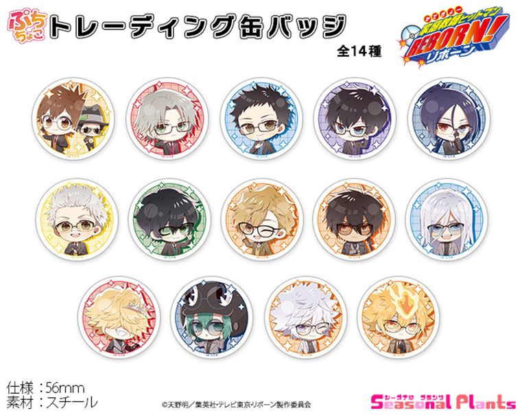 家庭教師ヒットマンREBORN! ぷちちょこトレーディング缶バッジ メガネ&スーツVer. ("Reborn!" Puchichoko Trading Can Badge Glasses & Suit Ver.)