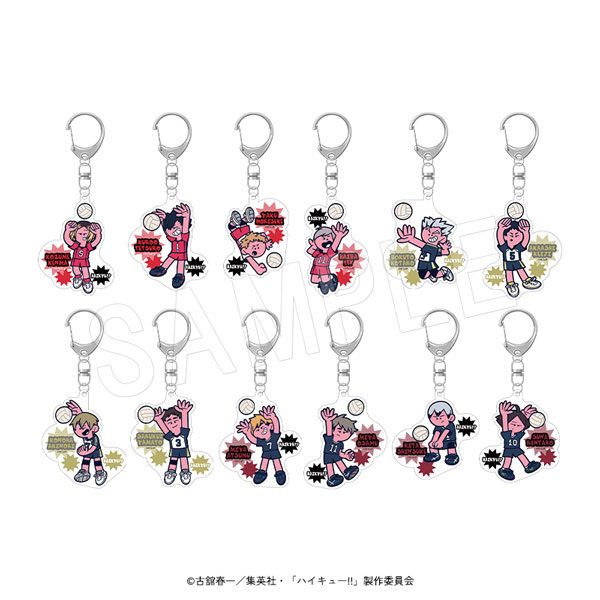 ハイキュー!! トレーディングアクリルキーホルダー JF2026(B) ("Haikyu!!" Trading Acrylic Key Chain JF2026 (B))