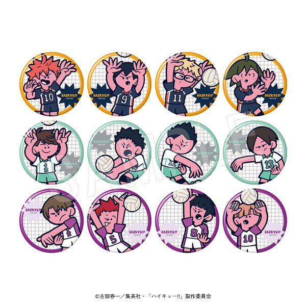 ハイキュー!! トレーディングマット缶バッジ JF2026(A) ("Haikyu!!" Trading Matte Can Badge JF2026 (A))