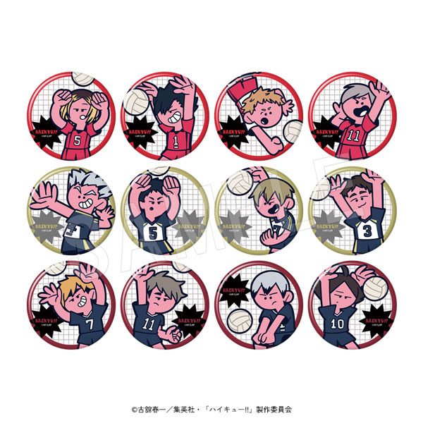 ハイキュー!! トレーディングマット缶バッジ JF2026(B) ("Haikyu!!" Trading Matte Can Badge JF2026 (B))