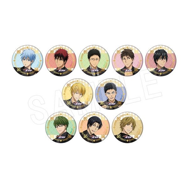 黒子のバスケ トレーディング箔押し風マット缶バッジ JF2026黒スーツVer. (TypeA) ("Kuroko's Basketball" Trading Gilding Style Matte Can Badge JF2026 Black Suit Ver. (Type A))