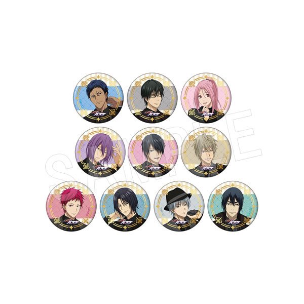 黒子のバスケ トレーディング箔押し風マット缶バッジ JF2026黒スーツVer. (TypeB) ("Kuroko's Basketball" Trading Gilding Style Matte Can Badge JF2026 Black Suit Ver. (Type B))