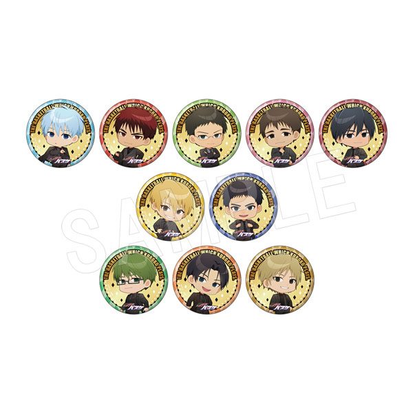 黒子のバスケ ミニキャラトレーディングゴールド缶バッジ JF2026黒スーツVer. (TypeA) ("Kuroko's Basketball" Mini Character Trading Gold Can Badge JF2026 Black Suit Ver. (Type A))