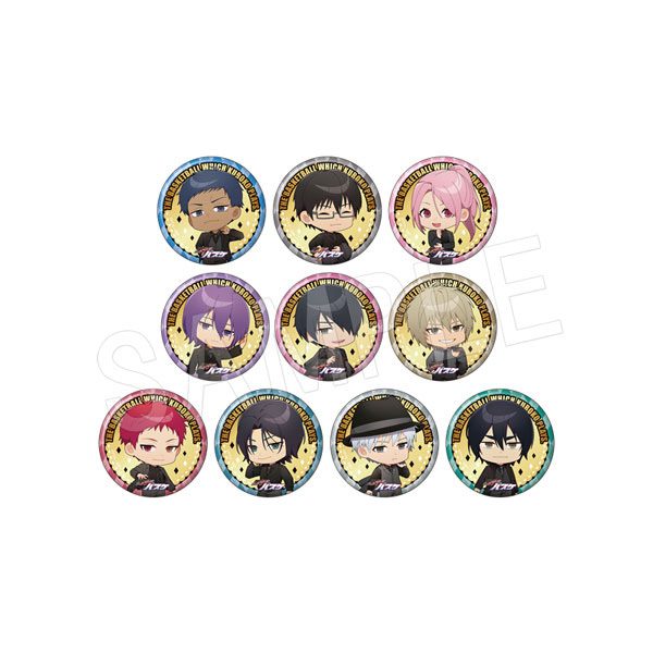 黒子のバスケ ミニキャラトレーディングゴールド缶バッジ JF2026黒スーツVer. (TypeB) ("Kuroko's Basketball" Mini Character Trading Gold Can Badge JF2026 Black Suit Ver. (Type B))