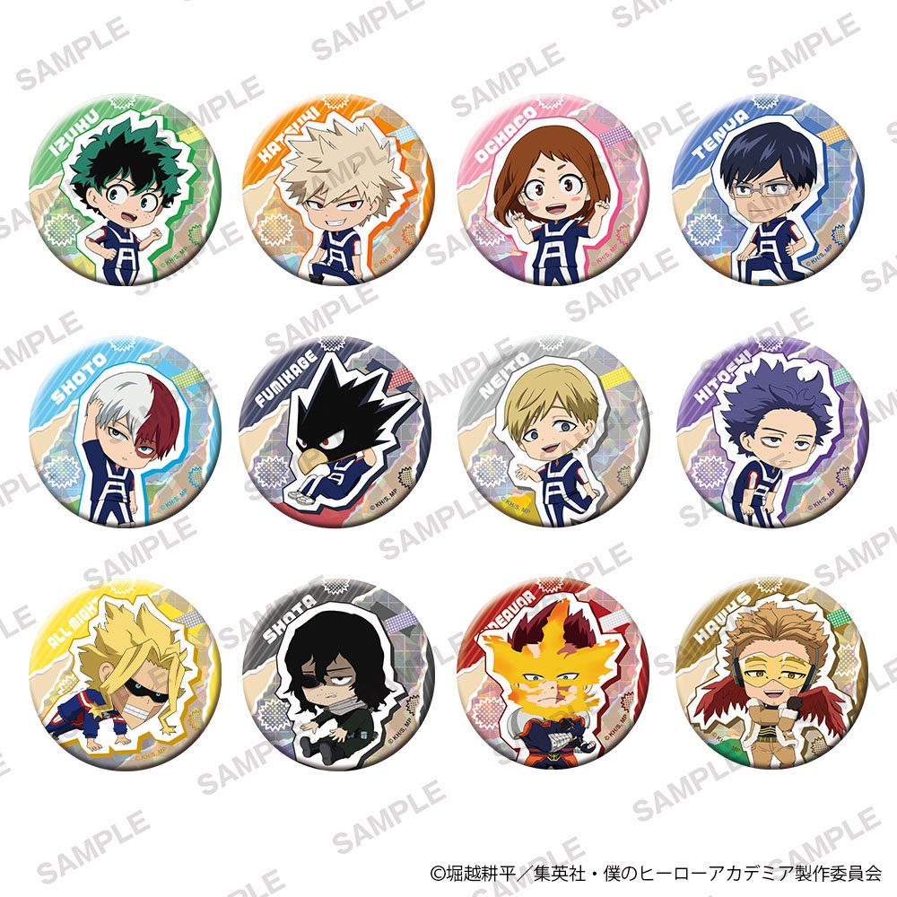僕のヒーローアカデミア きらきら缶バッジコレクション 準備運動Ver. ("My Hero Academia" Kirakira Can Badge Collection Warm-up Exercise Ver.)