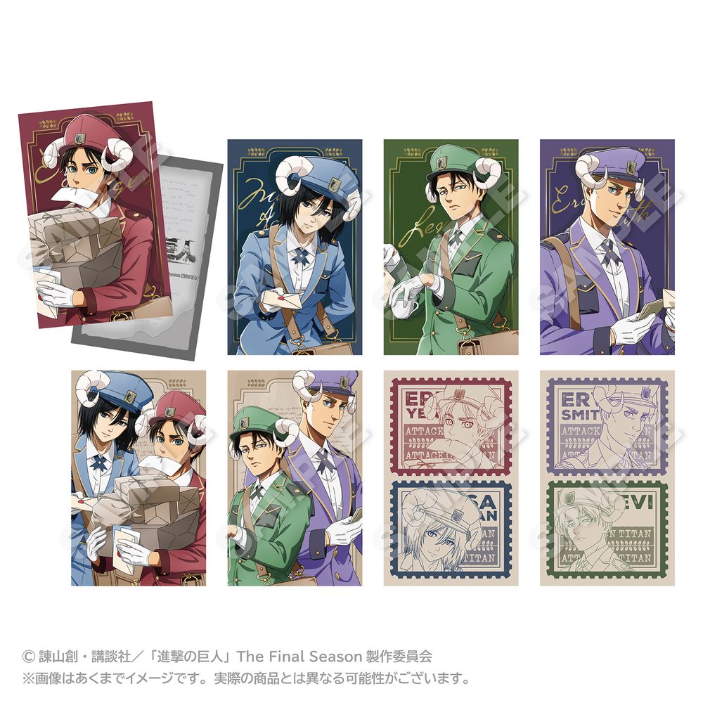 進撃の巨人 トレーディングホログラムカード おとどけメェるVer.(描き下ろし) ("Attack on Titan" Trading Hologram Card Otodoke Mail Ver. (Original Illustration))