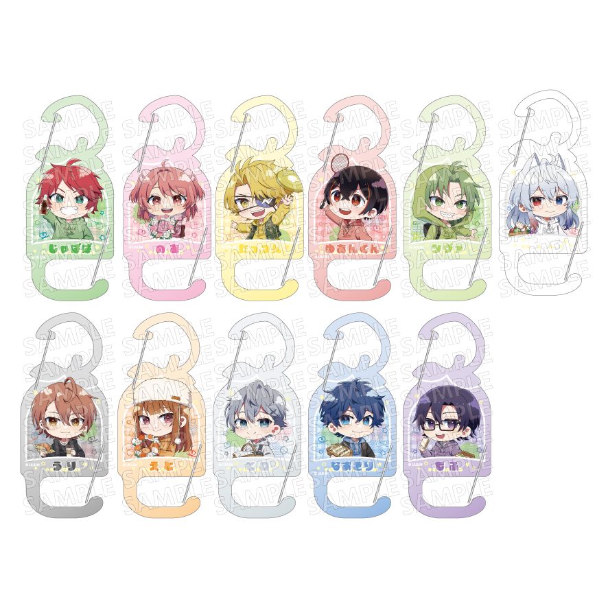 カラフルピーチ アクリルカラビナコレクション からぴちピクニック (Colorful Peach Acrylic Carabiner Collection Karapichi Picnic)