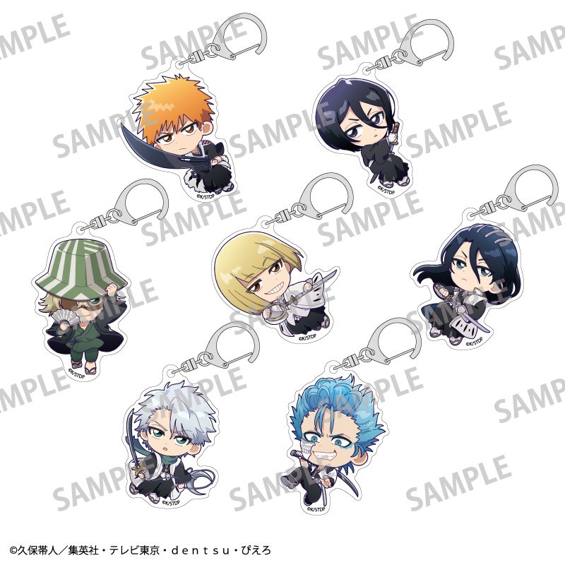 BLEACH 千年血戦篇 トレーディングアクリルキーホルダー おっこち ("Bleach: Thousand-Year Blood War" Trading Acrylic Key Chain Okkochi)