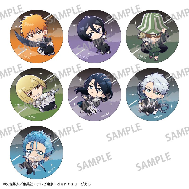 BLEACH 千年血戦篇 トレーディング缶バッジ おっこち ("Bleach: Thousand-Year Blood War" Trading Can Badge Okkochi)