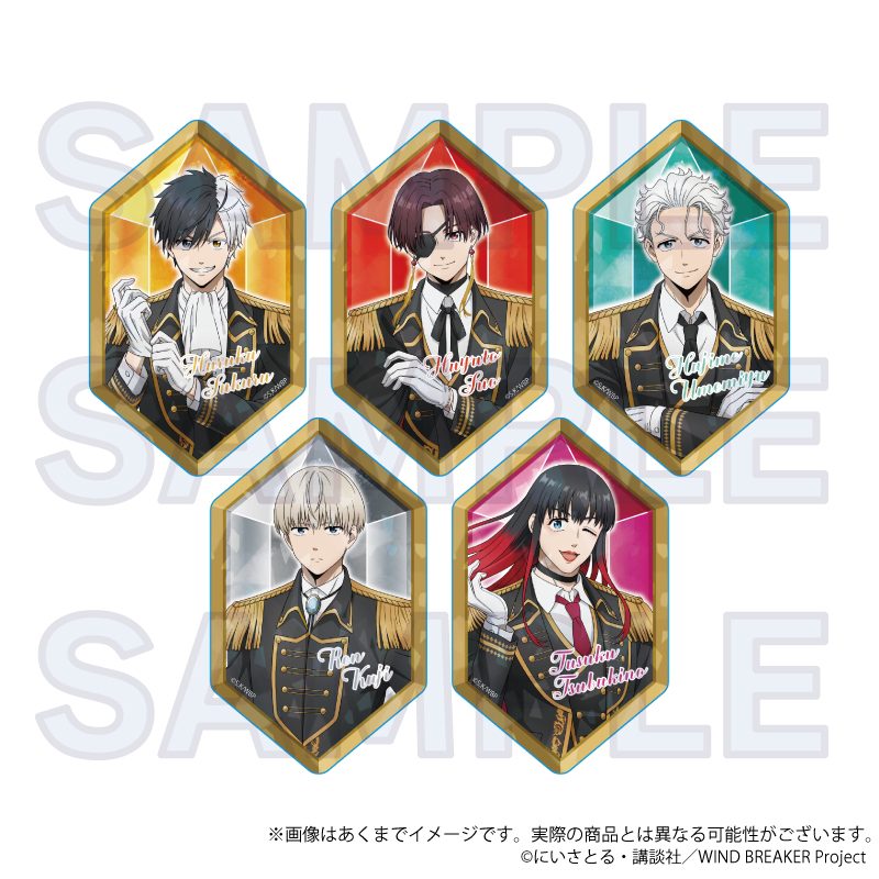 WIND BREAKER トレーディングホログラムアクリルカード 騎士Ver. ("Wind Breaker" Trading Hologram Acrylic Card Knight Ver.)