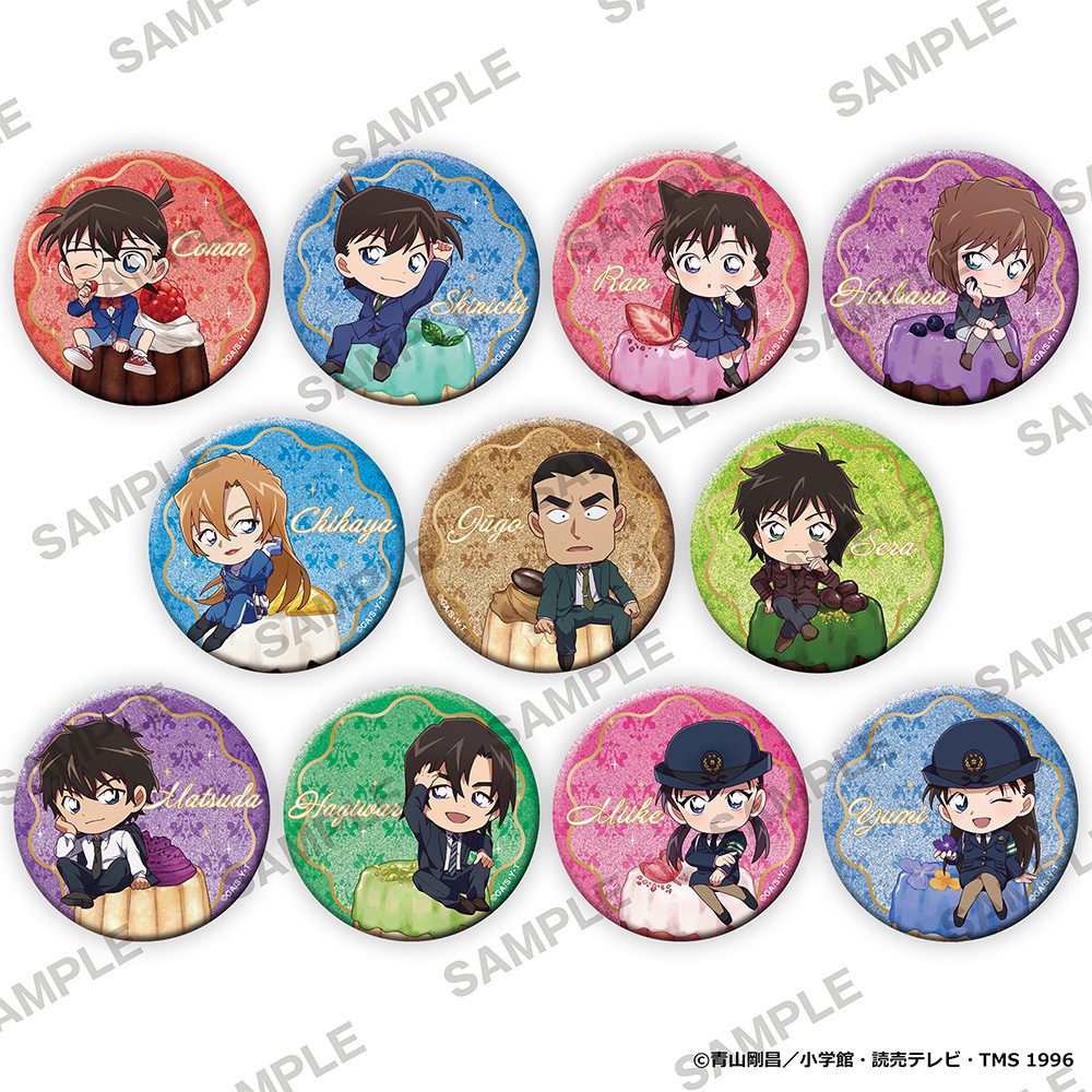 名探偵コナン キラキラ缶バッジコレクション カヌレVer. ("Detective Conan" Kirakira Can Badge Collection Canele Ver.)