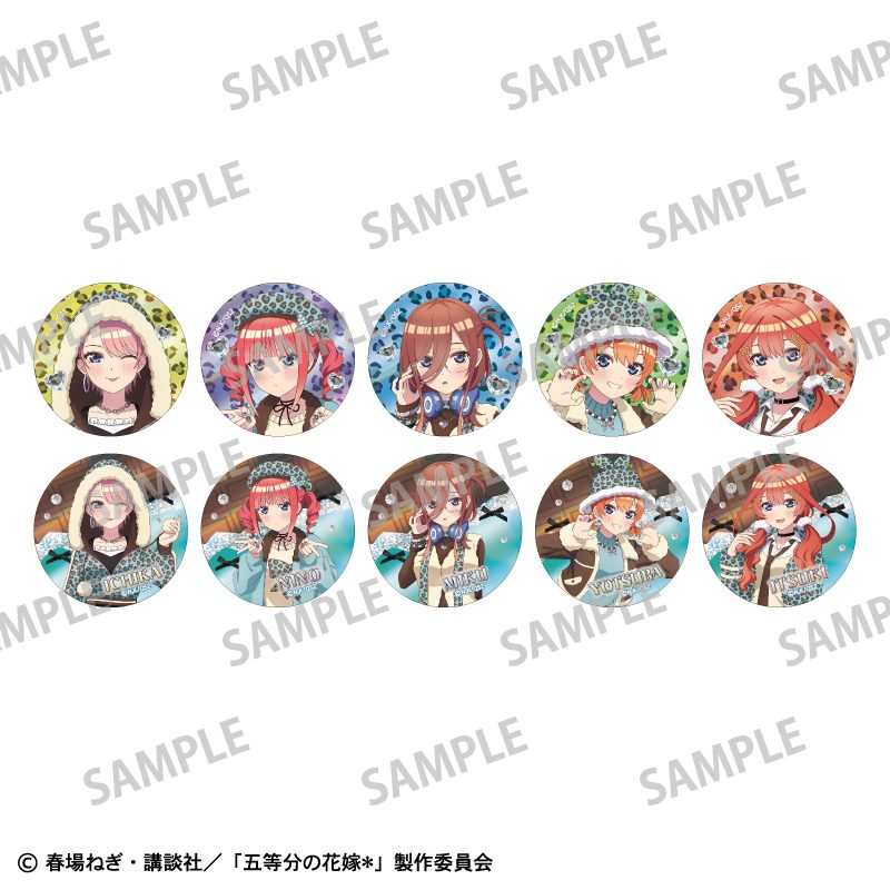 五等分の花嫁* トレーディングメタリック缶バッジ チョコミントGAL ("The Quintessential Quintuplets Specials 2" Trading Metallic Can Badge Chocolate Mint GAL)
