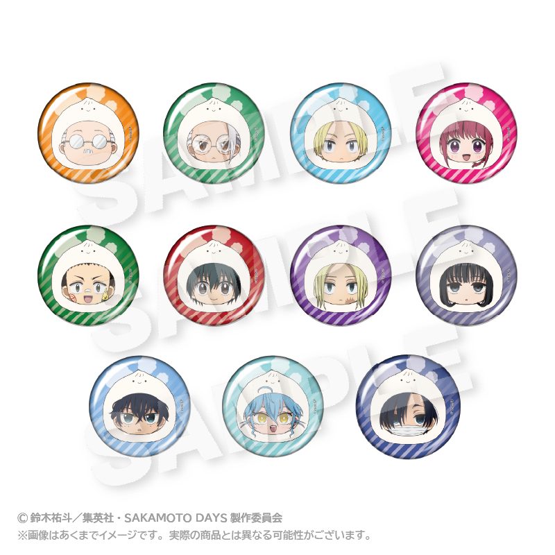 SAKAMOTO DAYS トレーディングまるめいつ缶バッジ ("Sakamoto Days" Trading Marumates Can Badge)