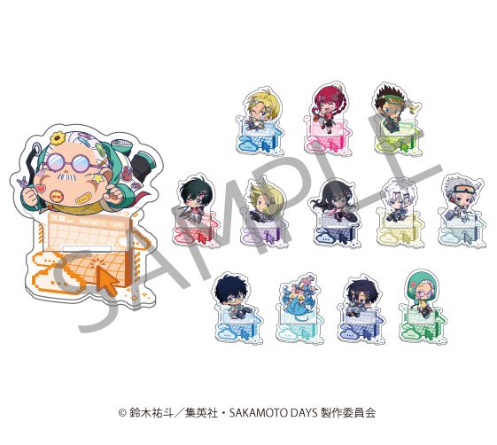 SAKAMOTO DAYS ランダムミニキャラアクリルスタンド デコラVer. ("Sakamoto Days" Random Mini Character Acrylic Stand DECORA Ver.)
