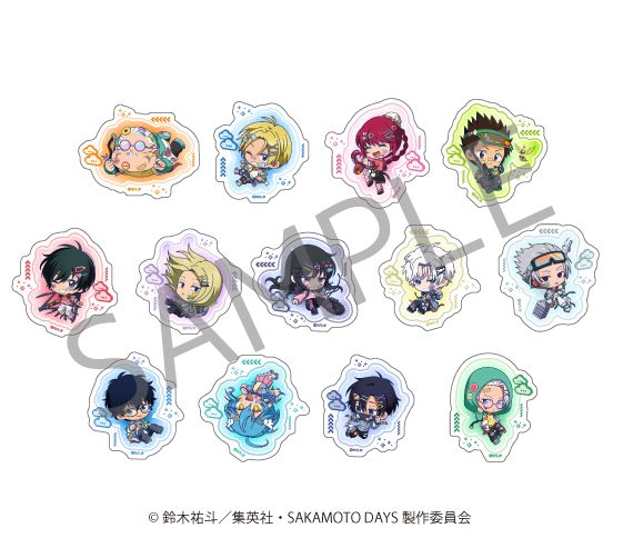 SAKAMOTO DAYS ランダムミニキャラステッカー デコラVer. ("Sakamoto Days" Random Mini Character Sticker DECORA Ver.)