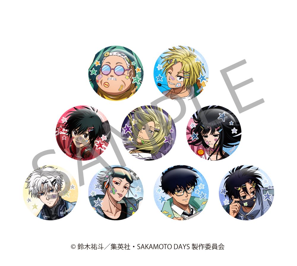 SAKAMOTO DAYS ランダム缶バッジ デコラVer. ("Sakamoto Days" Random Can Badge DECORA Ver.)
