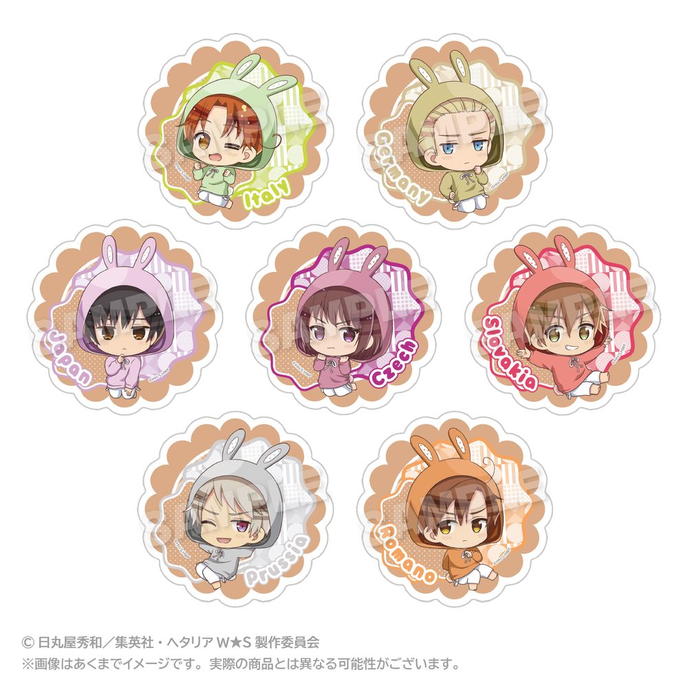 ヘタリア World☆Stars トレーディングステッカー アニマルパーカーVer. Aボックス ("Hetalia World Stars" Trading Sticker Animal Hoodie Ver. A Box)