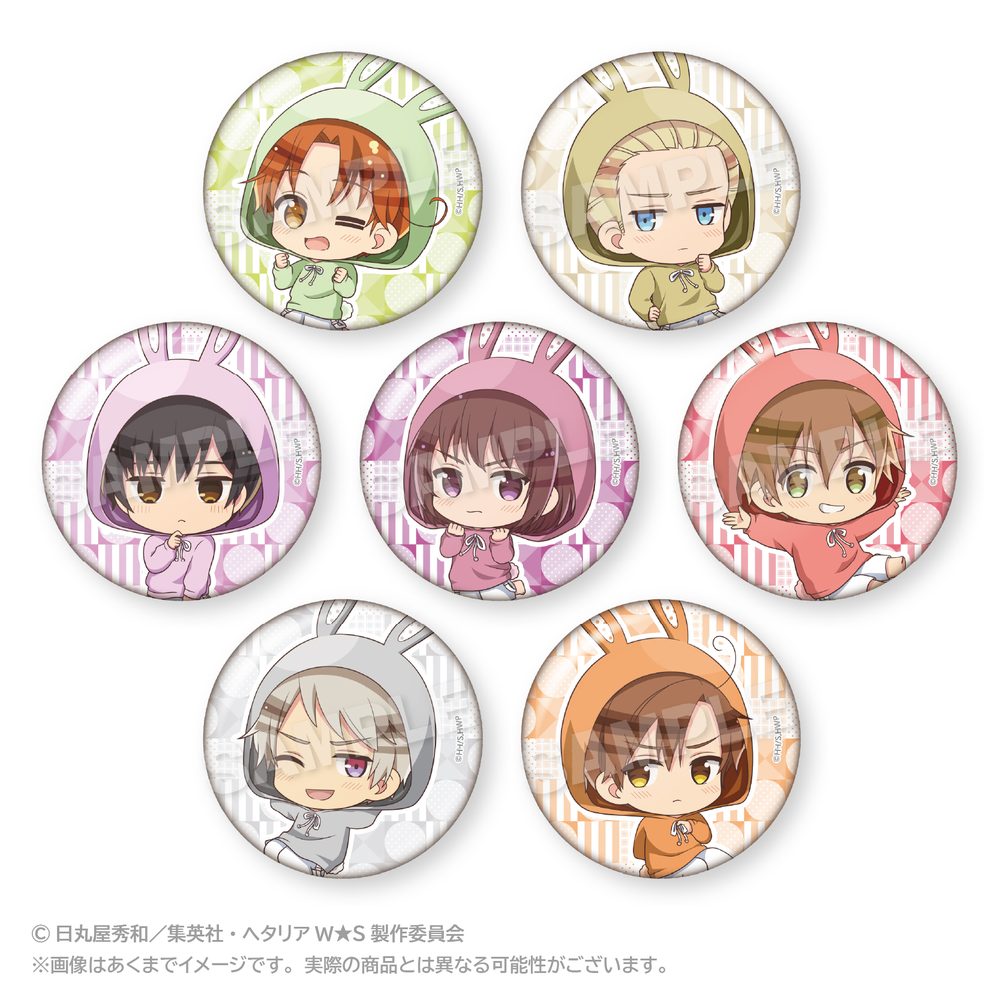 ヘタリア World☆Stars トレーディング缶バッジ アニマルパーカーVer. Aボックス ("Hetalia World Stars" Trading Can Badge Animal Hoodie Ver. A Box)