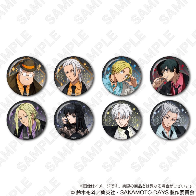 SAKAMOTO DAYS トレーディングホログラム缶バッジ 宝石Ver. ("Sakamoto Days" Trading Hologram Can Badge Jewelry Ver.)