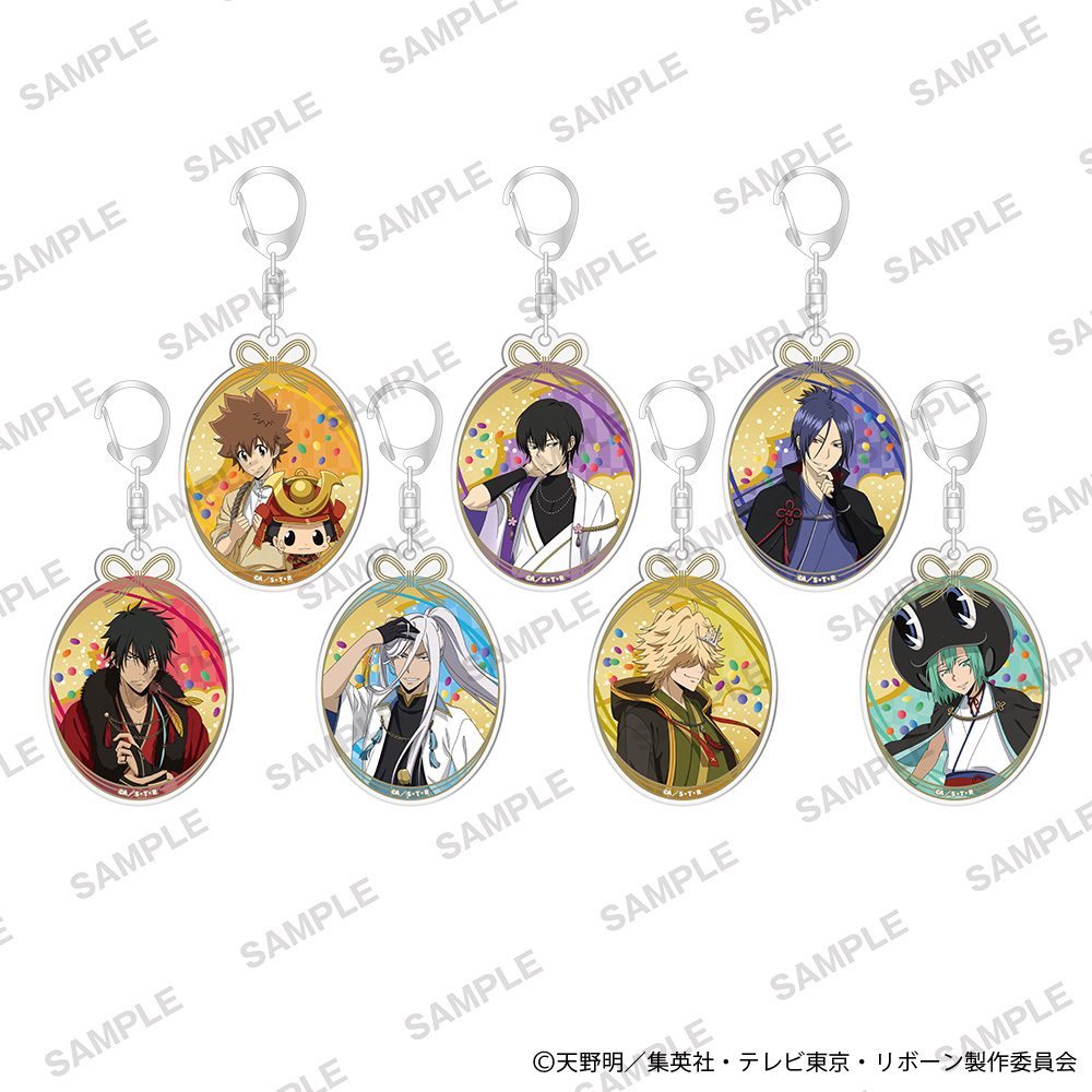 家庭教師ヒットマンREBORN! トレーディングアクリルチャーム 和モダンVer. ("Reborn!" Trading Acrylic Charm Japanese Modern Ver.)