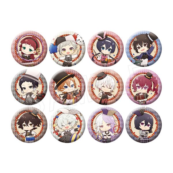 文豪ストレイドッグス トレーディング缶バッジ ミニキャラ サーカスVer. ("Bungo Stray Dogs" Trading Can Badge Mini Character Circus Ver.)