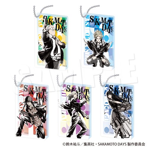 SAKAMOTO DAYS トレーディングアクリルブロックキーホルダー ネオ・ペインティングVer. ("Sakamoto Days" Trading Acrylic Block Key Chain Neo Painting Ver.)
