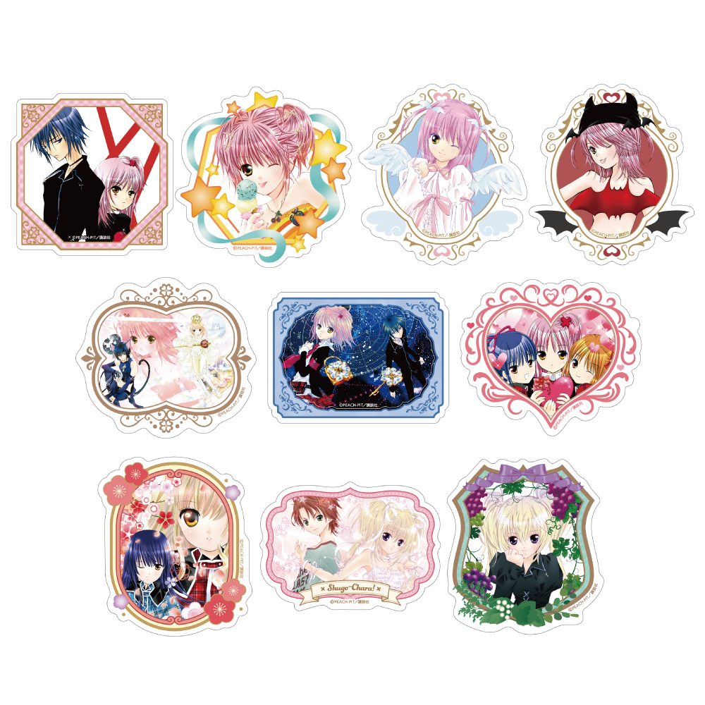 しゅごキャラ! トレーディングホログラムクリアステッカー ("Shugo Chara!" Trading Hologram Clear Sticker)