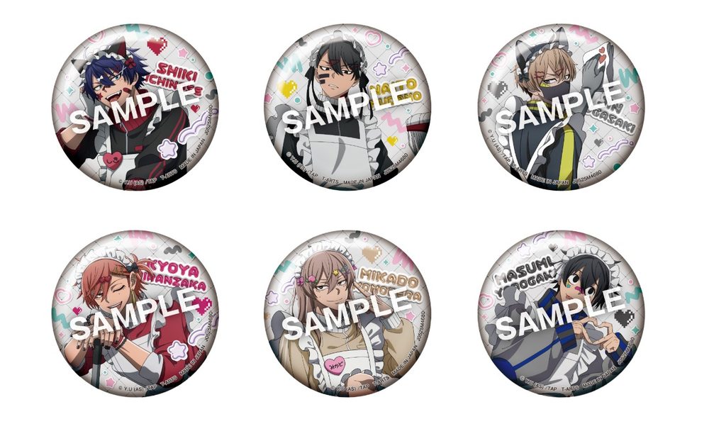 桃源暗鬼 ジャージメイドトレーディング缶バッジ ("Tougen Anki" Jersey Maid Trading Can Badge)