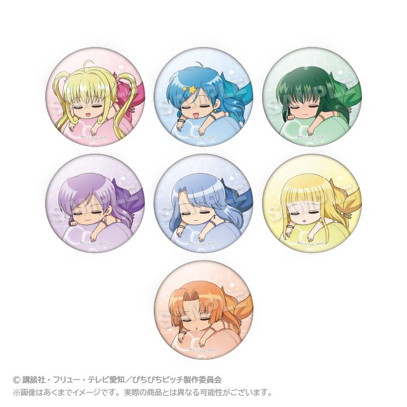 ぴちぴちピッチ トレーディングふわみん缶バッジ ("Mermaid Melody Pichi Pichi Pitch" Trading Fuwamin Can Badge)