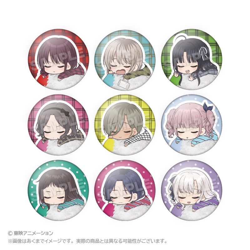 ガールズバンドクライ トレーディングふわみん缶バッジ ("Girls Band Cry" Trading Fuwamin Can Badge)