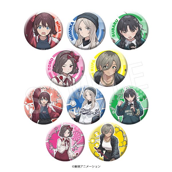 ガールズバンドクライ トレーディング缶バッジ ROUND1コラボVer. ("Girls Band Cry" Trading Can Badge ROUND1 Collaboration Ver.)