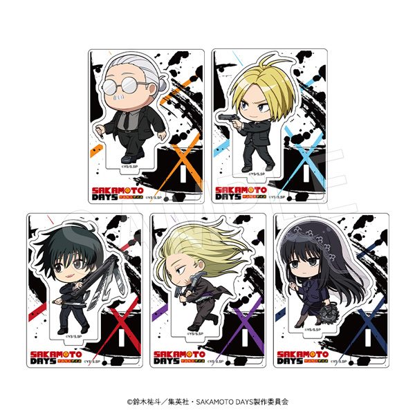 SAKAMOTO DAYS トレーディングアクリルスタンド 出陣ミニキャラVer. ("Sakamoto Days" Trading Acrylic Stand Departure Mini Character Ver.)