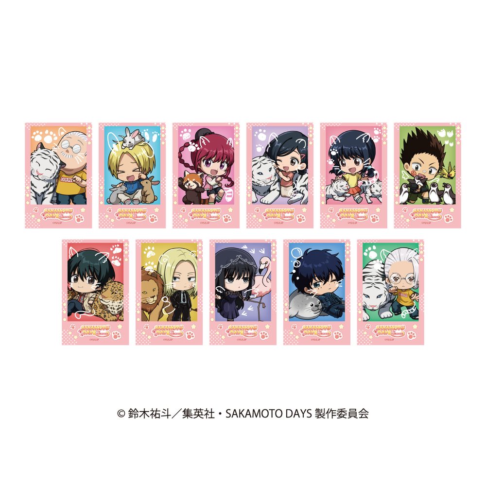 SAKAMOTO DAYS トレーディングインスタントフォト風カード アニマルVer. ("Sakamoto Days" Trading Instant Photo Style Card Animal Ver.)