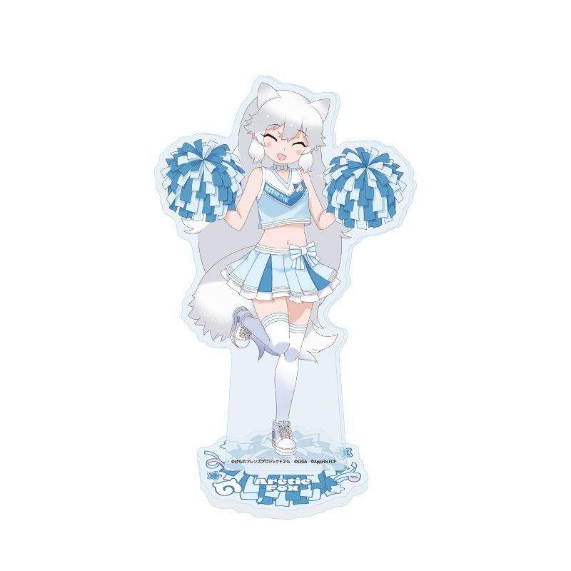 アクリルスタンド けものフレンズ3 18 ホッキョクギツネ チアリーダーVer.(描き下ろしイラスト) (Acrylic Stand "Kemono Friends 3" 18 Arctic Fox Cheerleader Ver. (Original Illustration))