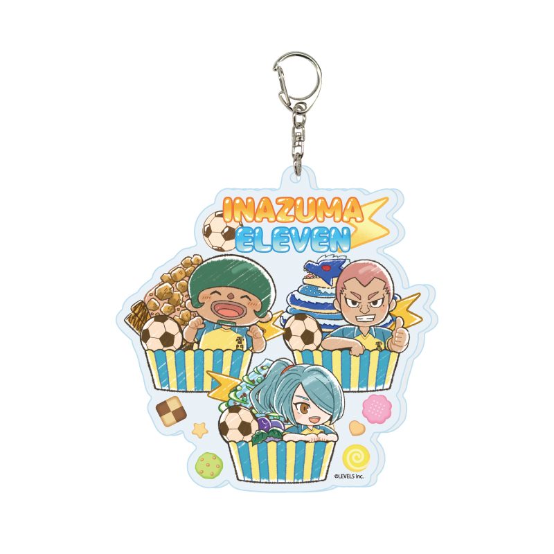 デカアクリルキーホルダー イナズマイレブン 02 スイーツVer. B(グラフアートイラスト) (Deka Acrylic Key Chain "Inazuma Eleven" 02 Sweets Ver. B (Graff Art Illustration))