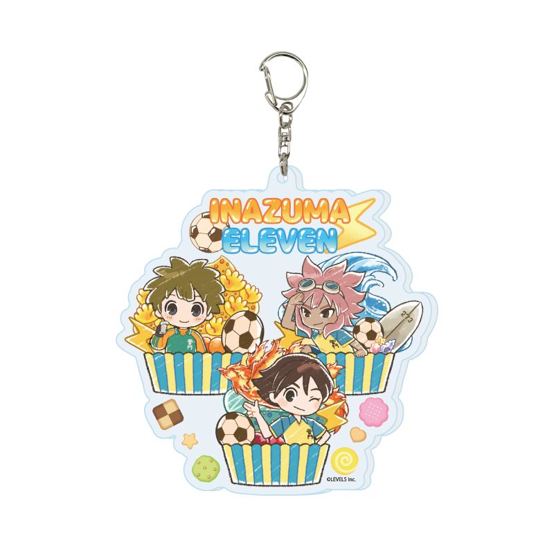 デカアクリルキーホルダー イナズマイレブン 04 スイーツVer. D(グラフアートイラスト) (Deka Acrylic Key Chain "Inazuma Eleven" 04 Sweets Ver. D (Graff Art Illustration))